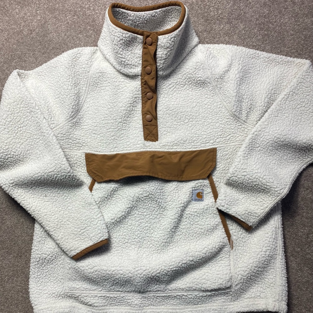 Carhartt Women’s Fleece Quarter Snap Front Pullover with Pocket